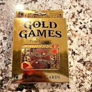 Gold Games luxury playing cards